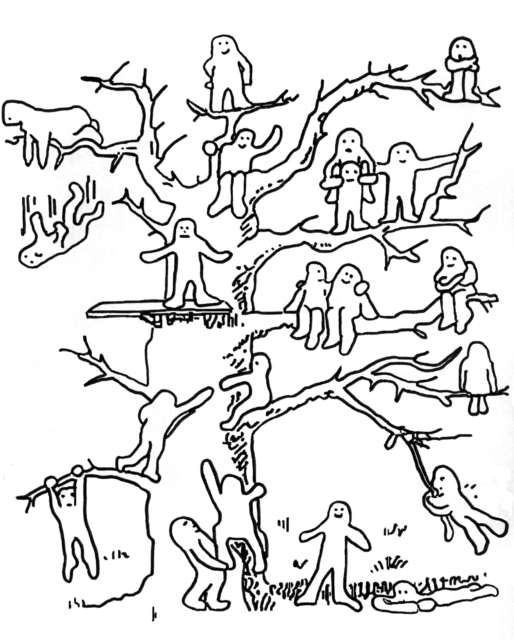Пип Уилсон дерево с человечками