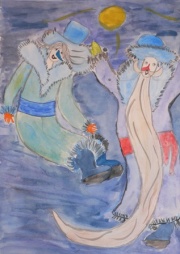 Рисунки - детские иллюстрации к сказке два мороза.